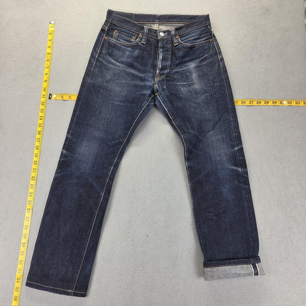 Flat Head Jeans Mens Selvedge Slim Straight Made in Japan Honeycomb‎ Fits 27x27